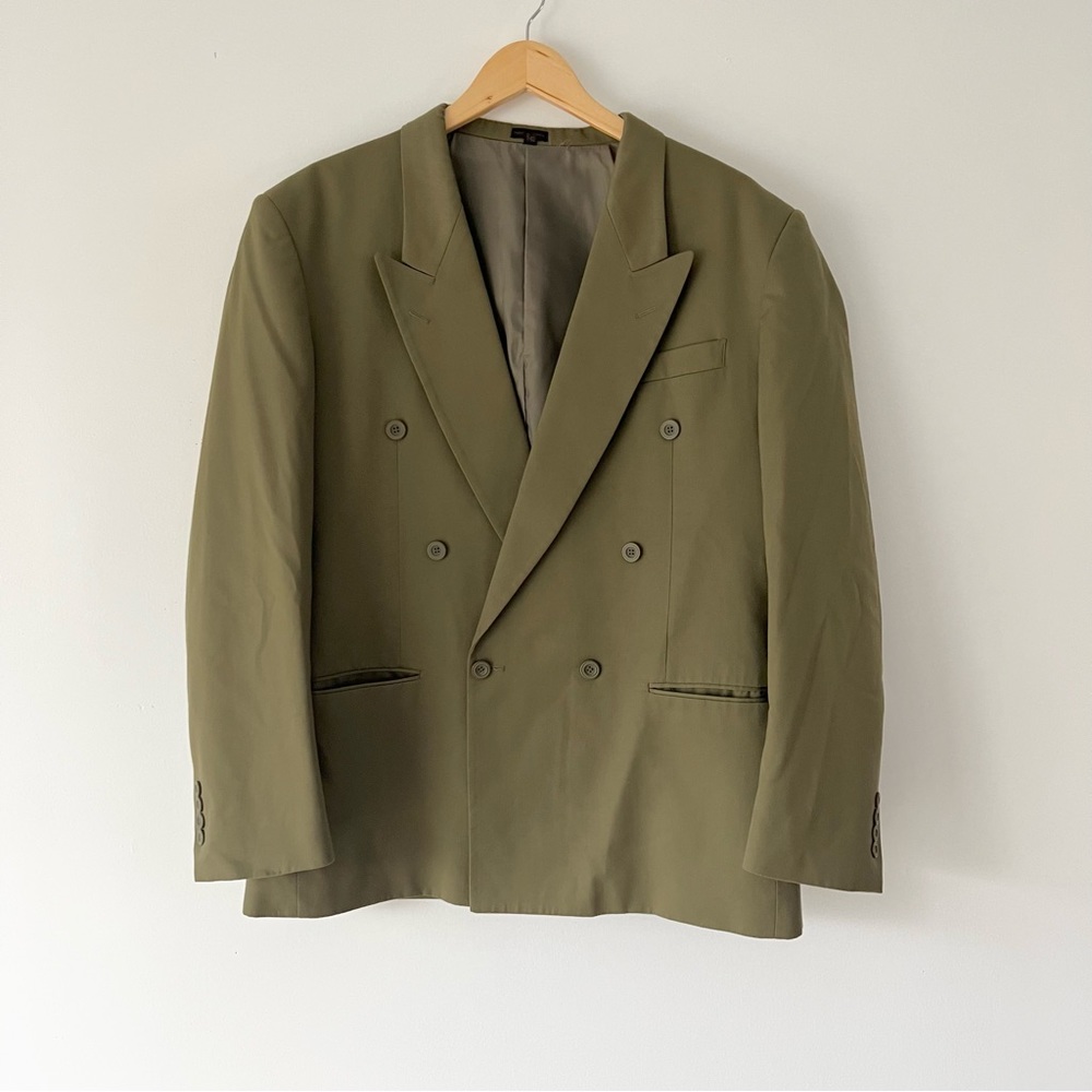 Giorgio Ferraro Olive Green Sport Coat Size R42